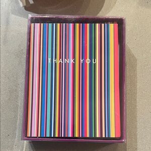 Vintage Blank Thank You cards by Paperchase